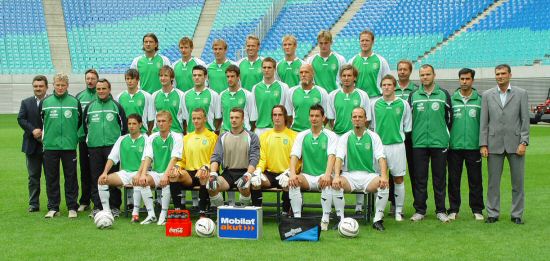 Die Leutzscher vor der Oberliga-Saison 2004/05